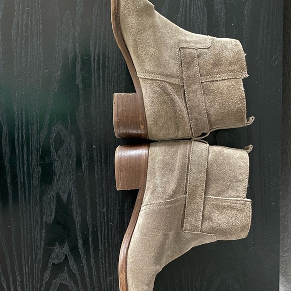 J Crew Parker Shearling Suede Ankle Boots Booties Sz 7.5 - Picture 9 of 15